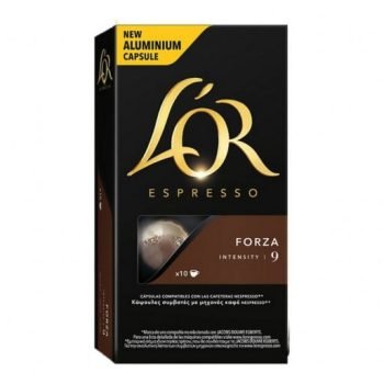 Capsule Forza Intensité 9 – Compatible Nespresso® – 10 Capsules – L’Or Espresso