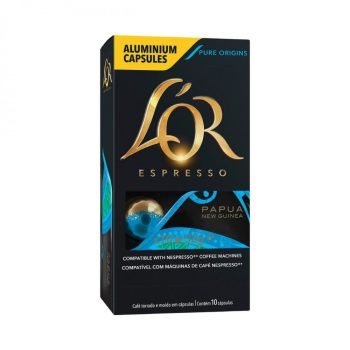 Capsule Papouasie-Nouvelle Guinée Intensité 10 – Compatible Nespresso® – 10 Capsules – L’Or Espresso