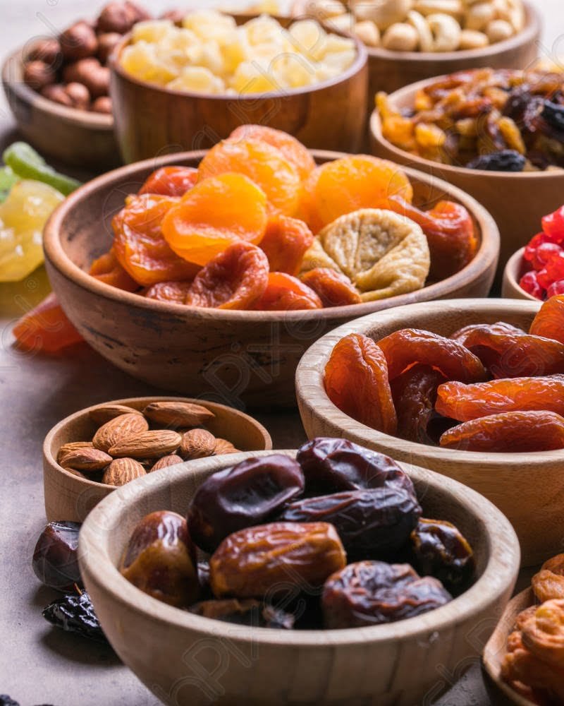 Fruits séchés, confits الفواكه المجففة ، المسكرة